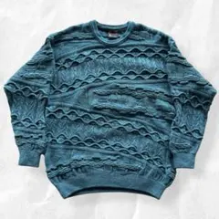 90s EMAROO オーストラリア製 3Dニット セーター ヴィンテージ