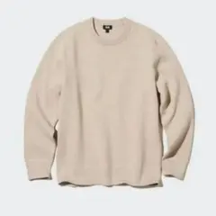 UNIQLO　ユニクロ　ウォッシャブルミラノリブクルーネックセーター