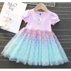 ▲アリエル ドレス ワンピース ディズニー プリンコスプレ ハロウィン3001