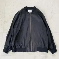 大きいサイズ✨23区 テンセルナイロンストレッチ MA-1 ブラック 23SS