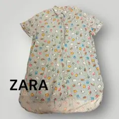 ZARA アートコレクション 半袖ロングシャツ