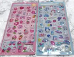 海外製　ボンボンドロップ風シール 2枚セット　ぷくぷくシール