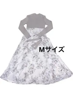 MERCURY DUO フラワードッキングロングスリーブワンピース