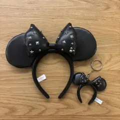 ディズニー レザー カチューシャ キーホルダー