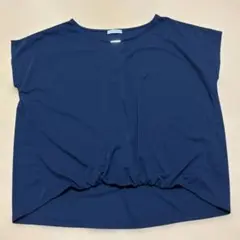 a.v.v standard ネイビー カットソー L フレンチスリーブブラウスのサムネイル