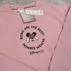 新品☆ディズニー　ミニー　裏起毛　150