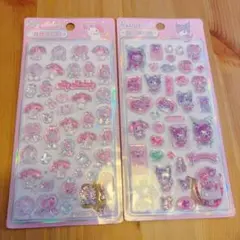 マイメロ クロミ ぷっくり立体シール