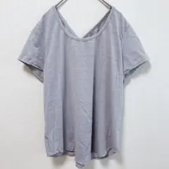 エディーバウアー Ｖネック半袖Ｔシャツ 無地 XL 灰色 機能性 ヨガのサムネイル