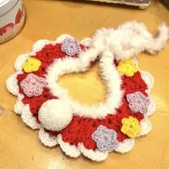 クリスマススタイ　ドッグスタイ付け襟　小型犬中型犬サイズ