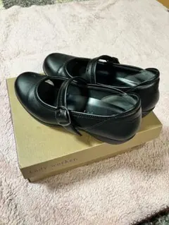 asics Lady worker 黒 走れるパンプス