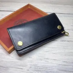 茶*4様 Flathority シェルコードバン フラソリティ 長財布 ワイルド