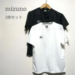 Mizuno Tシャツ 160サイズ ホワイト/ブラック 2枚セット キッズ