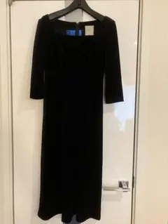 シビラ 七分袖 ベルベット ワンピース