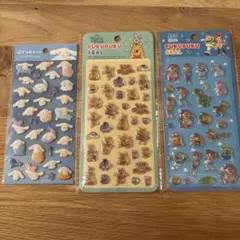 ぷくぷくシールセット ディズニー　トイ・ストーリー　プーさん　シナモロール