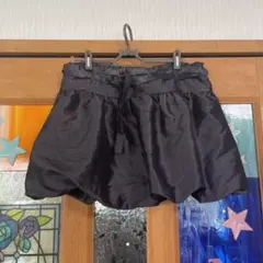【難あり】MURUA バルーンミニスカート ダークグレー ベルト付きのサムネイル