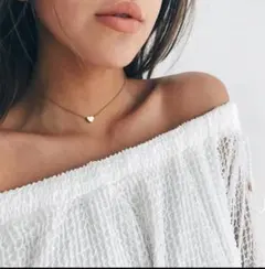 人気上位！ サージカルステンレス シンプルハート ネックレス 高品質 金属アレ