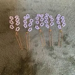 値下げ　パールの髪飾り、5個セット