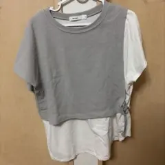 niko and ... 半袖 レイヤードTシャツ グレー