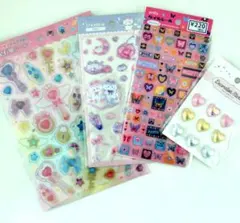 お得な人気シール４点セット　まとめ売り　タイルシール　ゆめかわ　おしゃれ　宝石