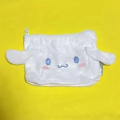 サンリオ ふわふわFACE台形ポーチ　シナモロール