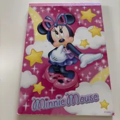 平成レトロ　ミニーマウス A5便箋パッド　アイドルミニー　サンスター文具