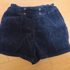 GU コーデュロイ 半ズボン 150 ネイビー
