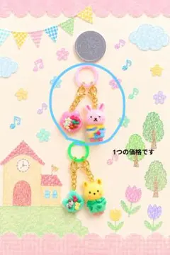 №4152 animal friendsレジンヘアゴム - メルカリ