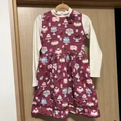 春物　メゾピアノ　130 ワンピース