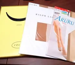 ラルフローレン　グンゼ　recit　ベージュ　ブラック　ストッキング　まとめ売り