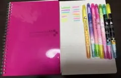 WAGARA BIYORIペン7本とA5ノートセット　　新品