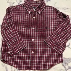 ラルフローレン　チェックシャツ　90