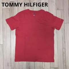 TOMMY HILFIGER　赤 Vネック Tシャツ