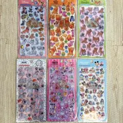 新作ディズニー プチドロップステッカー 6枚セット クラシック アリス プチドロ