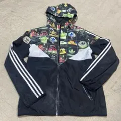 adidas フード付きナイロンジャケット