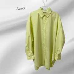 【Auie F】オーバーサイズシャツ / 長袖 / イエローのサムネイル