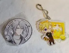 アイナナ　六弥ナギ　八乙女楽　アクキー+バッジ／アイドリッシュセブン