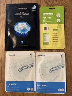 韓国フェイスマスク　4枚セット