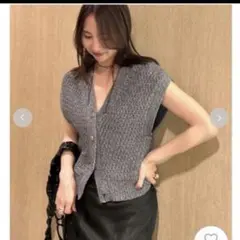 FRAY I.D ノースリコットンニットジレ　ベストのサムネイル
