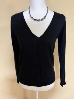 セルフサービス ブラック Vネック 長袖カーディガン 美品！