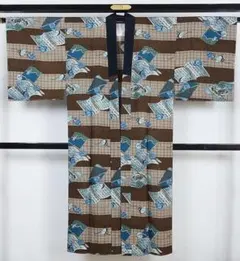 男物 長襦袢 単衣仕立て未使用 翁 適用身長１６５ｃｍ前後位 ウール 12387