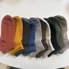 リブ編みソックス 10足セット