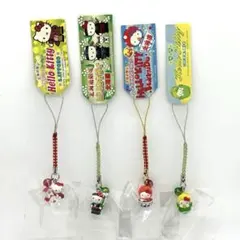 ご当地キティ 根付けストラップ 北海道 4つセット