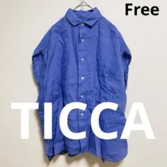 ティッカ TICCA フレンチスリーブ リネン シャツ 麻 リネン100のサムネイル