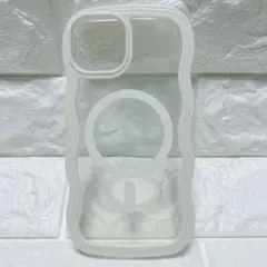 大特価‼️iPhone14用 クリアケース ホワイトマグネット対応