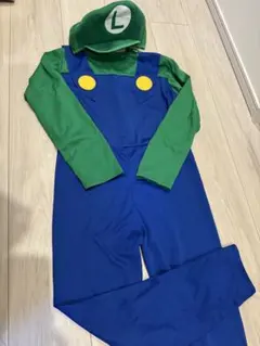 ルイージ コスチューム Lサイズ 帽子付き　マリオ　仮装