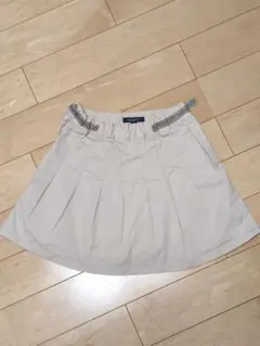 【バーバリーロンドン】 キッズ プリーツスカート 140 ベージュ 三陽商会