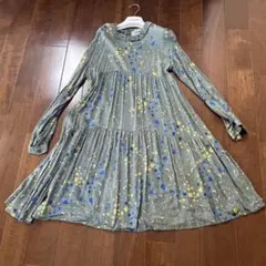 美品♡ il gufoイルグッフォ 紺色ティアードワンピース14Y発表会 通塾 美品♡ il gufoイルグッフォ 紺色ティアードワンピース14Y発表会