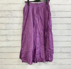 ニコアンド niko and…【M】ロングスカート フレア ゴムウエスト✨ 紫