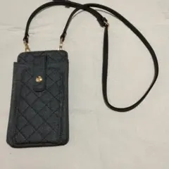 DIANAダイアナ スマホショルダーバッグ デニム キルティング