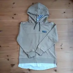 ベージュ フード付き パーカー アウトドア